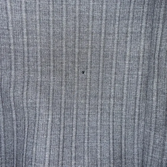 Ungaro Uomo Blazer Mens 44L Gray Pinstripe Wool Double Breasted Made Italy - Picture 12 of 13